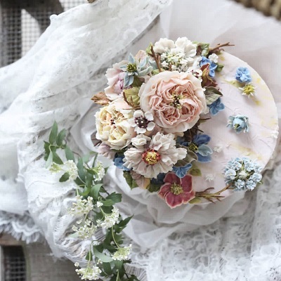 韓式蛋糕裱花作品